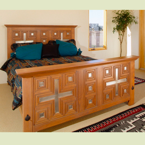 Custom Queen Wood Bed